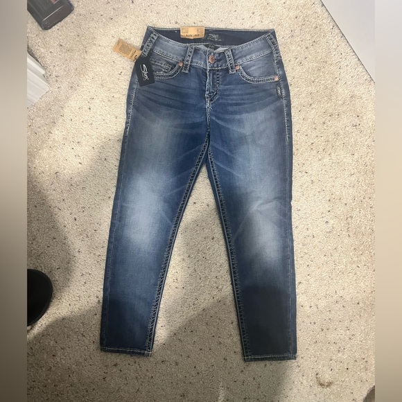 Silver Jean‎ mid capris SUKI NEW NWT 26/24 - Picture 2 of 8